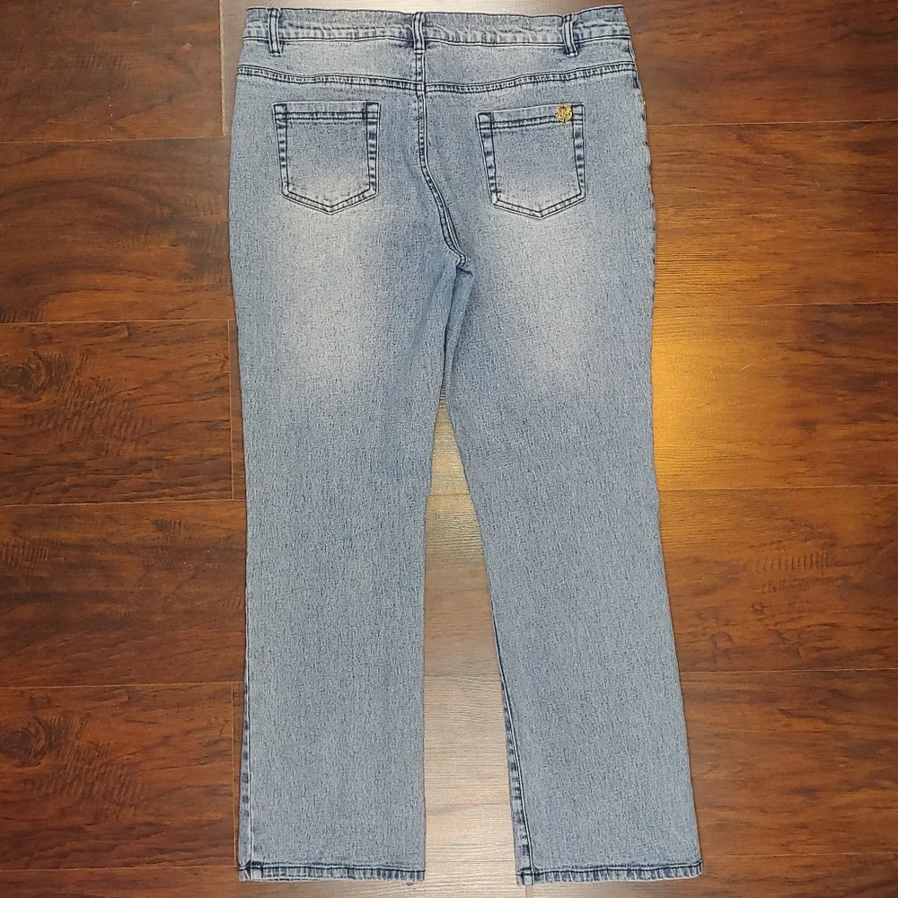 Stretch Acid Wash Jeans, Size 12P - Picture 3 of 6